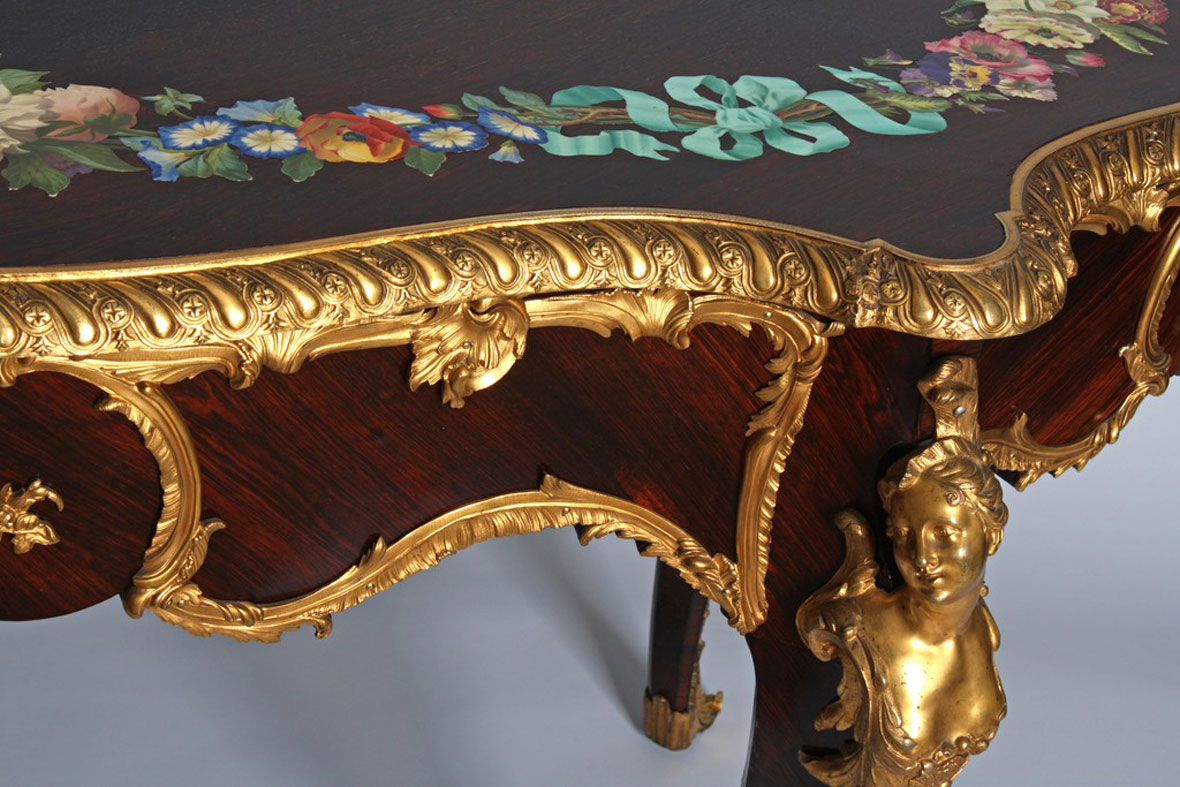 Rivart Porcelain Marquetry Table